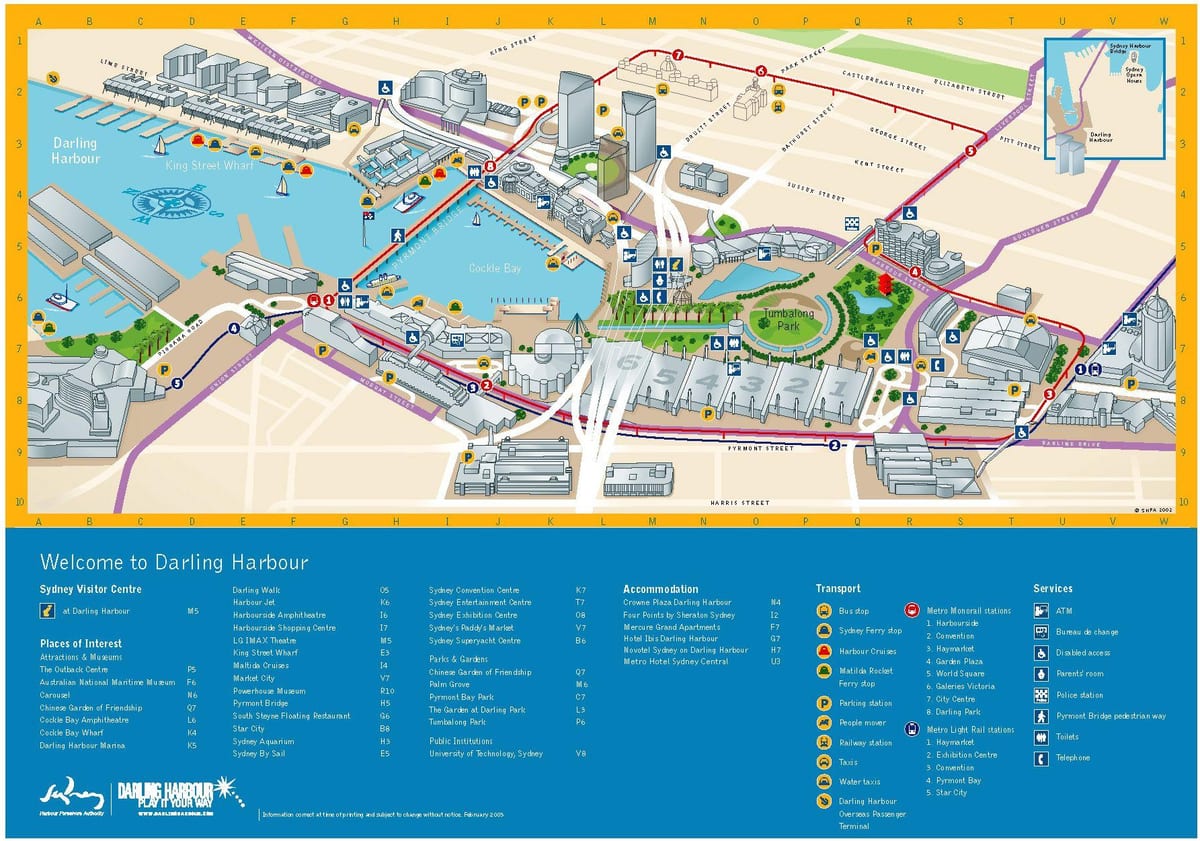 خريطة darling harbour