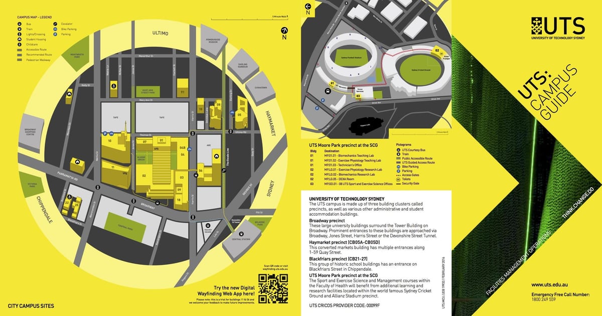uts خريطة الحرم الجامعي