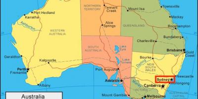 سيدني خريطة أستراليا